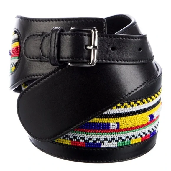 Emilio Pucci Black Leather Belt Leather belt Emilio Pucci Black size S International in  main image 4